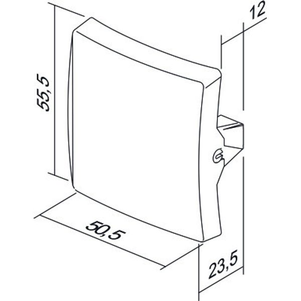 SWITCH 1WAY 10AX 250V~ PW XO 3515824 image 1