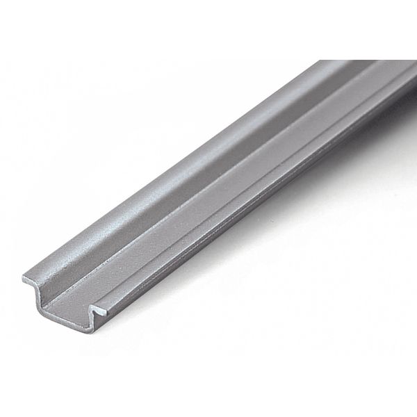 Aluminum carrier rail 15 x 5.5 mm 1 mm thick silver-colored image 1