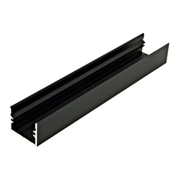 Aluminium profile TBL L-2000mm W-25mm H-19mm black image 1