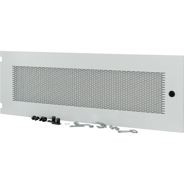 Section wide door, ventilated, HxW=350x1000mm, IP31, grey image 2