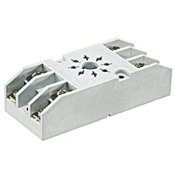 Socket for relays: R15 2 CO. Screw terminals. image 1