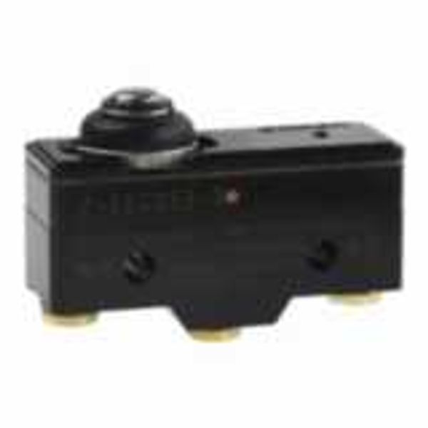 General purpose basic switch, short spring plunger, SPDT, 15 A, solder image 1