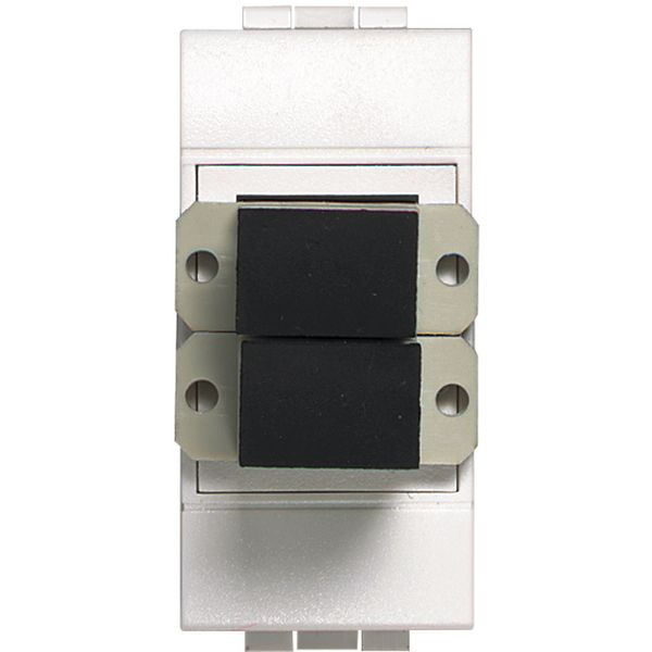 Connector optical fiber SC Living Light 1 module white image 1