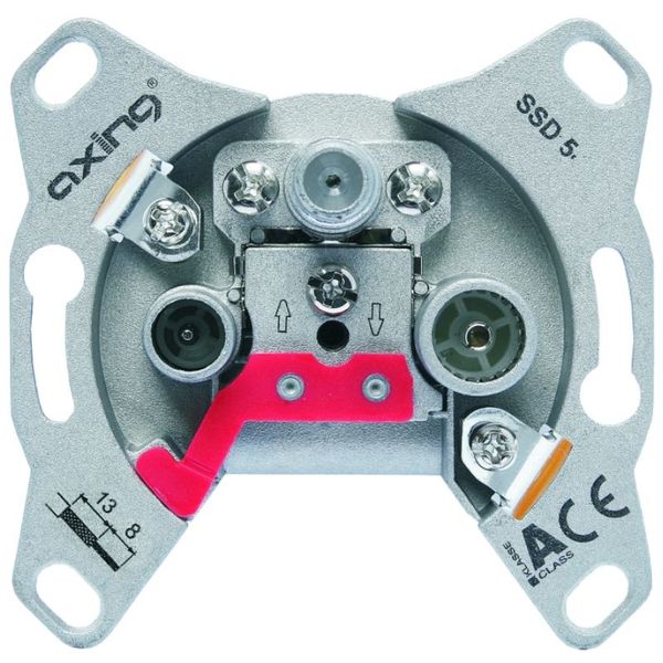 SAT terminal type outlet 3Port,R./TV/SAT,Cl.A,1.3dB,SSD 5-00 image 1