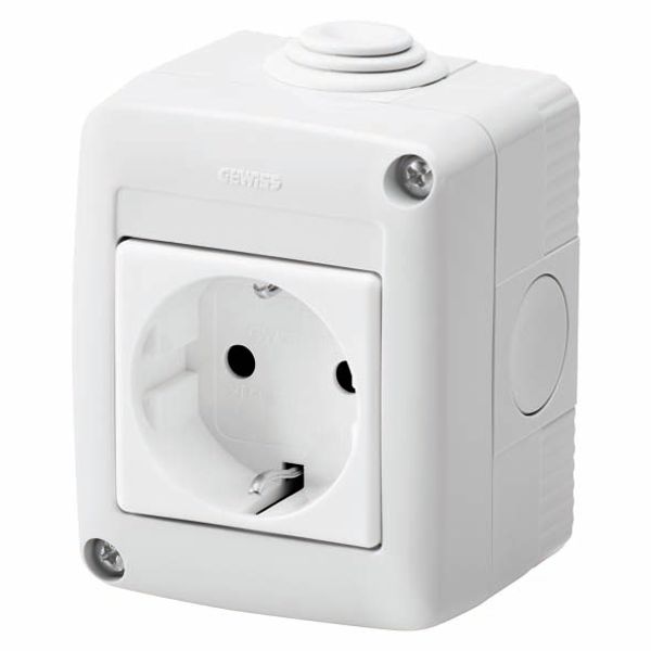 PROTECTED ENCLOSURE COMPLETE WITH SYSTEM DEVICES - WITH SOCKET-OUTLET 2P+E 16 A - GERMAN STANDARD - IP40 - GREY RAL 7035 image 2