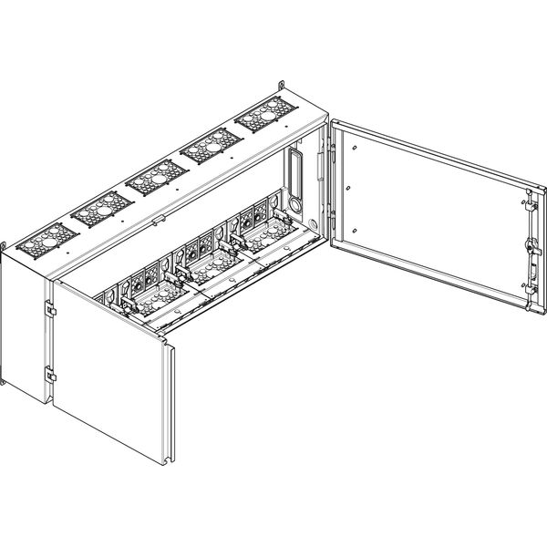 Wallcab.Cl.II IP54 WxHxD 1300x502x225mm image 1