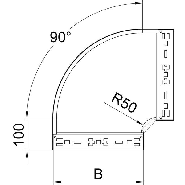 RBM 90 810 FT 90° bend with quick connector 85x100 image 2