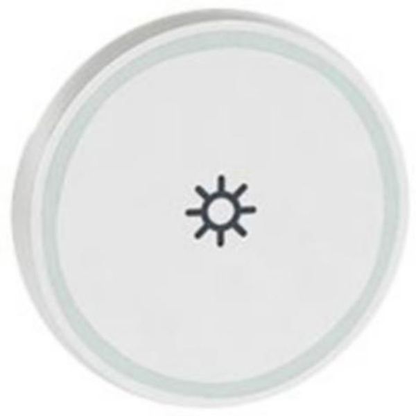 Round key cover Arteor BUS/SCS - light symbol - 2 modules - white image 1