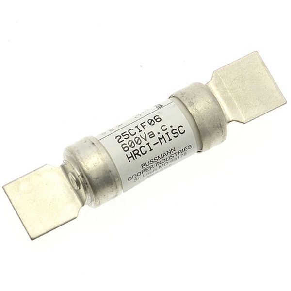 Fuse-link, LV, 25 A, AC 600 V, DC 250 V, HRCI-CB, 14 x 61 mm, CSA image 3