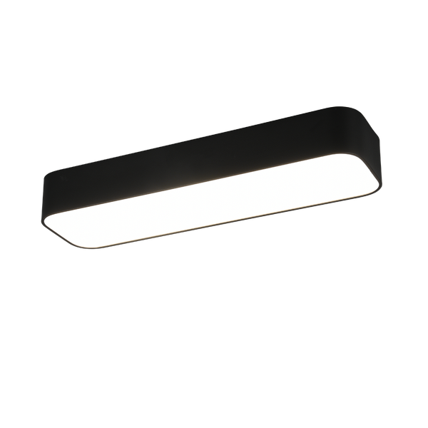 Asterion LED ceiling lamp 51 cm matt black image 1