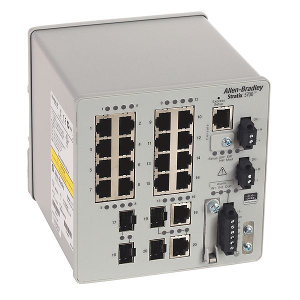 Switch, Ethernet, 16 Fast Ethernet Port, 2 Combo Port, 2 SFP Slot image 1