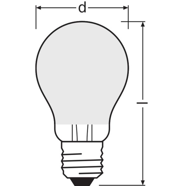 LED CLASSIC A ENERGY EFFICIENCY B DIM S 8.2W 827 Frosted E27 image 8