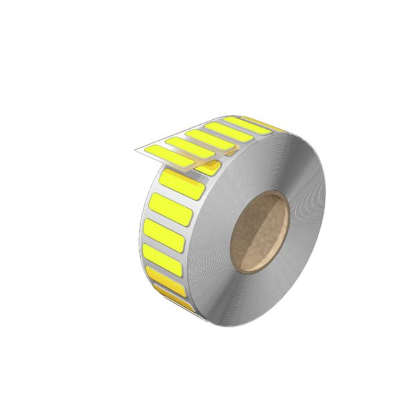 Device marking, halogen-free, Self-adhesive, 27 mm, Polyester, yellow image 1