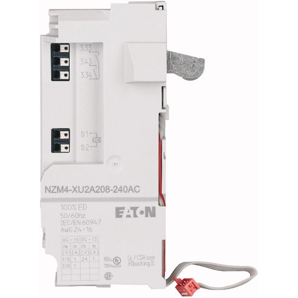 Undervoltage release for NZM4, configurable relays, 2NO, 110-130AC, Push-in terminals image 4