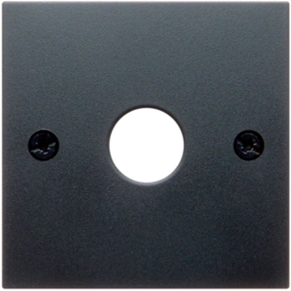 Centre plate for aerial socket 1-hole, B.3/B.7, anthracite matt image 2