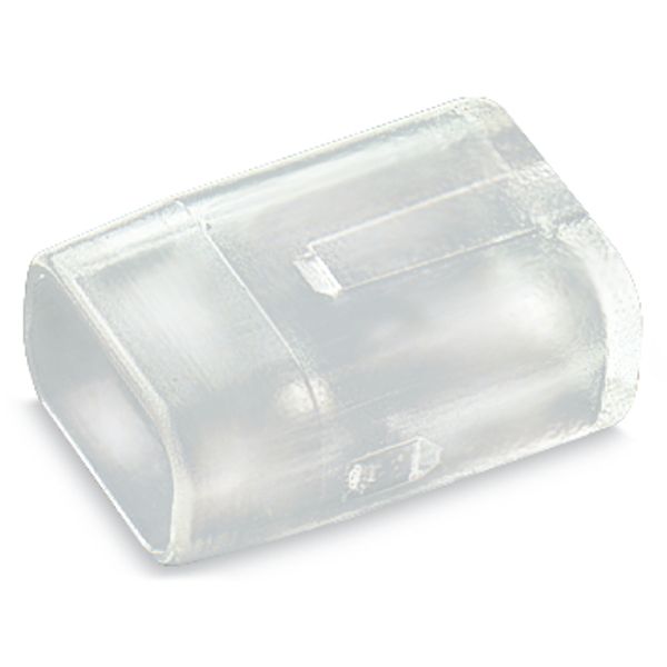Flat cable end cover for flat cable 2 x 1.5 mm² Plastic transparent image 2