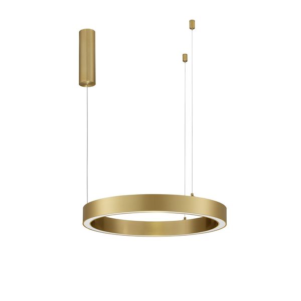 Triac Dimmable Brass Gold Aluminium   & Acrylic  LED 40 Watt 230 Volt  2153Lm 3000K IP20  D: 60 H: 200 cm Adjustable Height image 1