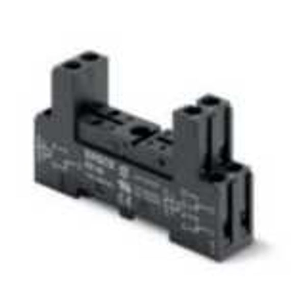 Relay socket for PCB relays, DIN rail mounting, 2 stages, 1 or 2 PDT, image 2