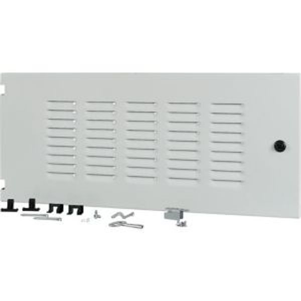 Section wide door, ventilated, right, HxW=350x800mm, IP42, grey image 4