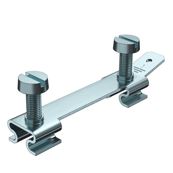 BRA EB  Grounding bridge, for electrical connection of lower parts, Steel, St, strip galvanized, DIN EN 10346 image 1