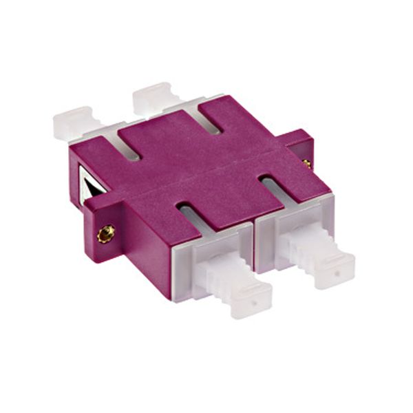 Premium SC-Duplex Coupling MM Polymer case Violett image 1