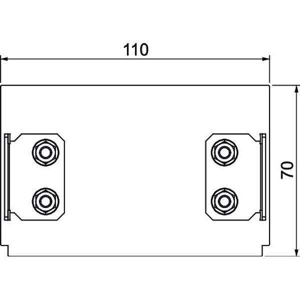 BRA ES70110 EL End piece SIGNA STYLE 70x110 anodised 70x110x37 image 2