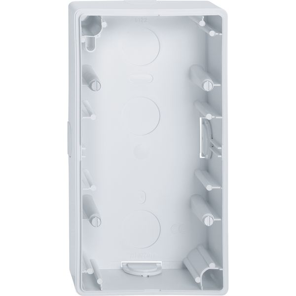 Surface-mounted housing, 2-gang, active white, glossy, M-Smart/Artec image 1