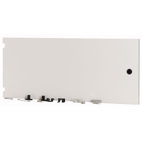 Section wide door, closed, HxW=350x800mm, IP55, grey image 1