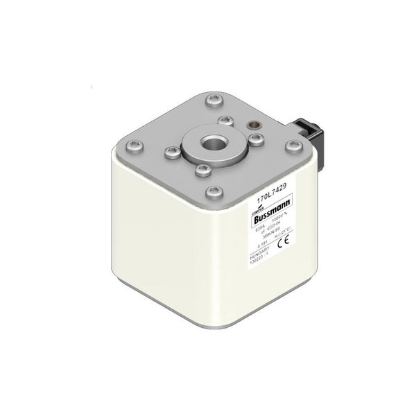 Fuse-link, high speed, 630 A, AC 1000 V, Size 3, 76 x 92 x 83 mm, aR, IEC, single indicator image 5