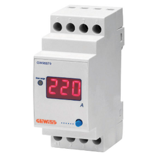 DIGITAL AMMETER FOR CONNECTION USING CURRENT TRANSFORMER - 5/999A - 2 MODULES image 1