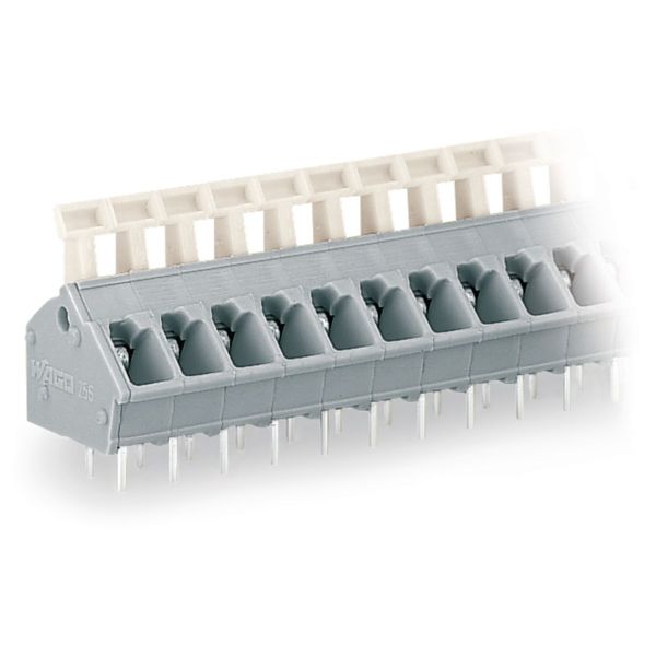 PCB terminal block push-button 2.5 mm² gray image 3
