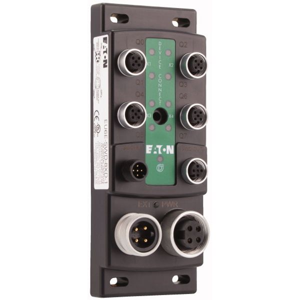 SWD Block module I/O module IP69K, 24 V DC, 8 outputs with separate power supply, 4 M12 I/O sockets image 4