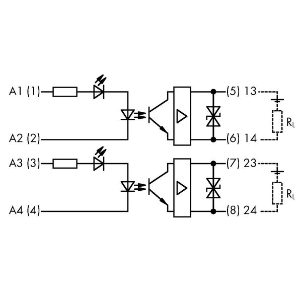 Optocoupler module 2-port Nominal input voltage: 24 VDC image 6