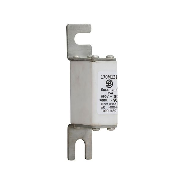 Fuse-link, high speed, 25 A, AC 690 V, DIN 000, 21 x 40 x 100 mm, gR, DIN, IEC image 8