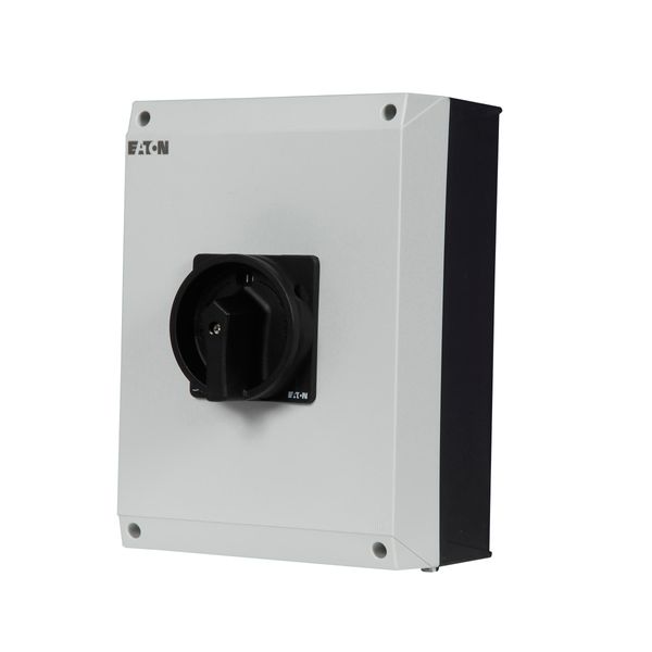 Main switch, P3, 100 A, surface mounting, 3 pole, 1 N/O, 1 N/C, STOP function, With black rotary handle and locking ring, Lockable in the 0 (Off) posi image 39