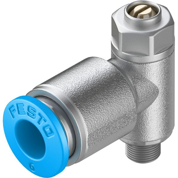 GRLA-M5-QS-6-D One-way flow control valve image 1