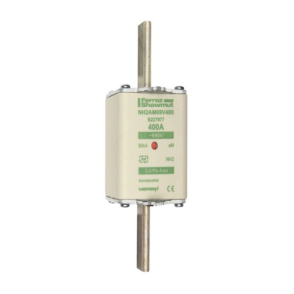 Fuse-link NH2 aM 690VAC 400A live tags Double indicator image 1