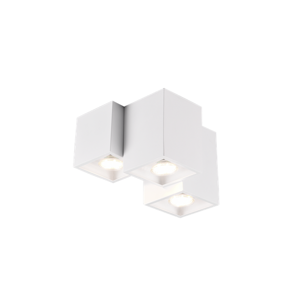 Fernando ceiling lamp 3-pc GU10 matt white image 1