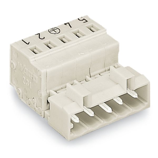 1-conductor male connector CAGE CLAMP® 2.5 mm² light gray image 6