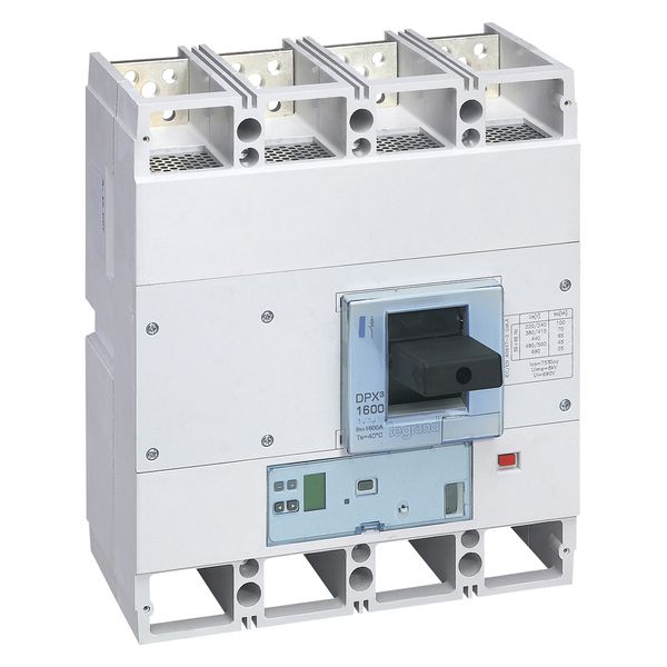 MCCB DPX³ 1600 - S2 elec release + central - 4P - Icu 70 kA (400 V~) - In 1600 A image 1