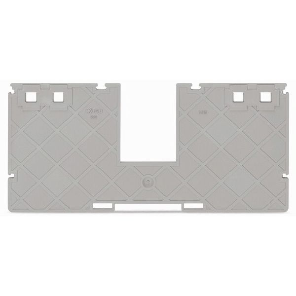 Seperator plate with jumper bar recess 2 mm thick 157 mm wide gray image 2