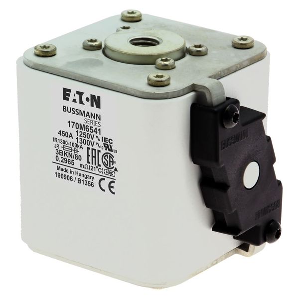 Fuse-link, high speed, 450 A, AC 1250 V, size 3, 76 x 92 x 83 mm, aR, IEC, UL, single indicator image 11