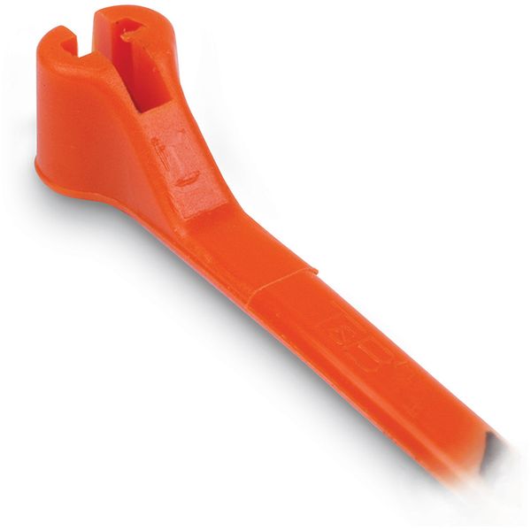 Cable Tie, Red PA 6.6, for Temp up to 85 Degrees C, UL/EN/CSA62275, Type 2/21S L 617mm, W 7.0mm, Thickness 1.65mm, Tensile Strength 530 Newtons image 1