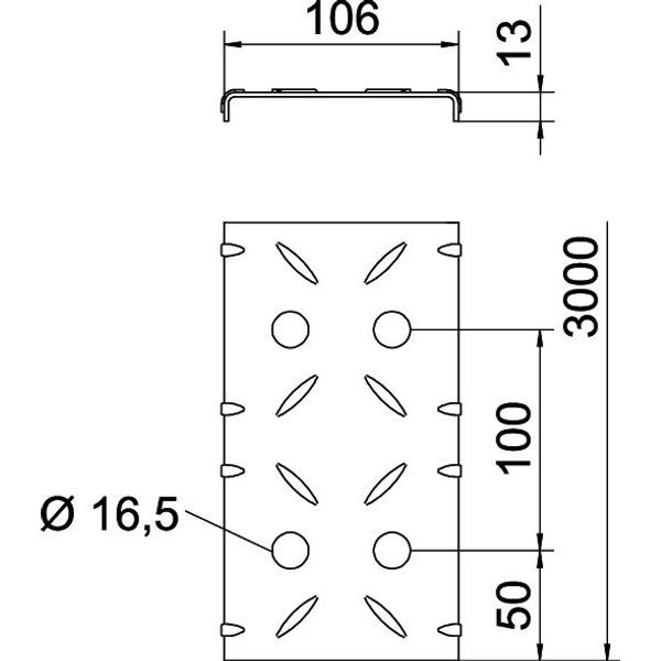 DBKR 100 DD Corrugated steel cover for walkable cable trays 100x3000 image 2