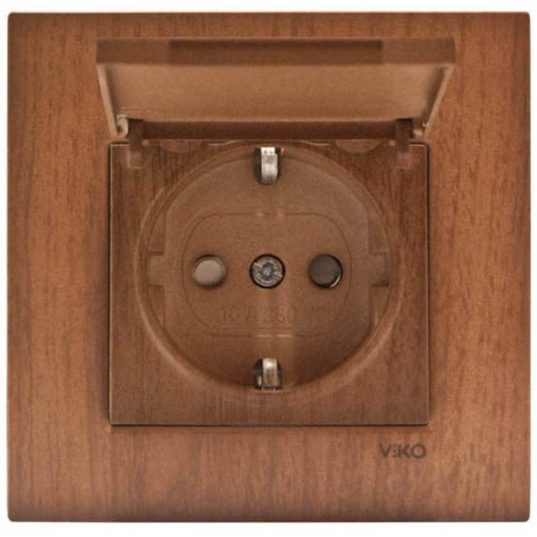 Novella Walnut Tree Earth Socket CP with Lid image 1