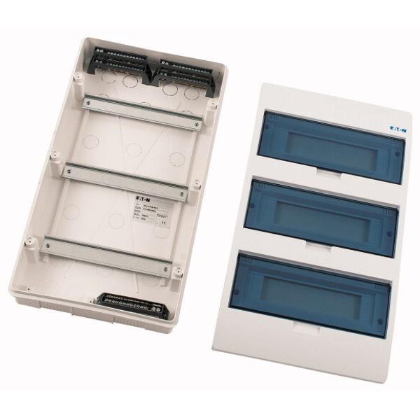 ECO Compact distribution board, flush mounting, 3-rows, 12 MU, IP40 image 3