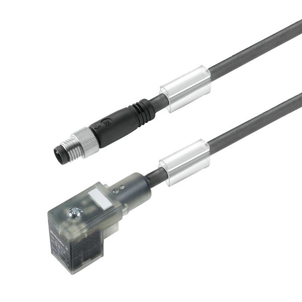 Valve cable (assembled), Straight plug - valve plug, DIN design C (8 m image 2