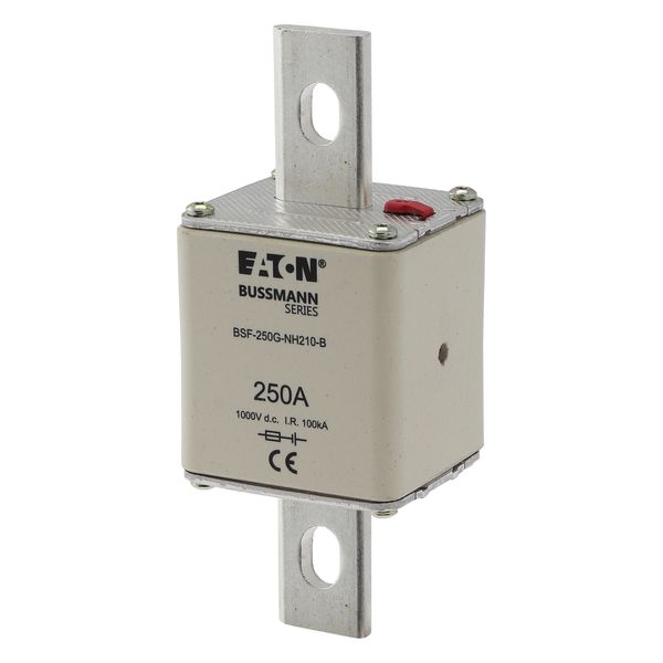 Fuse-link, high speed, 250 A, DC 1000 V, NH2, 54 x 61 x 150 mm, gBat, IEC, bolted connection image 9