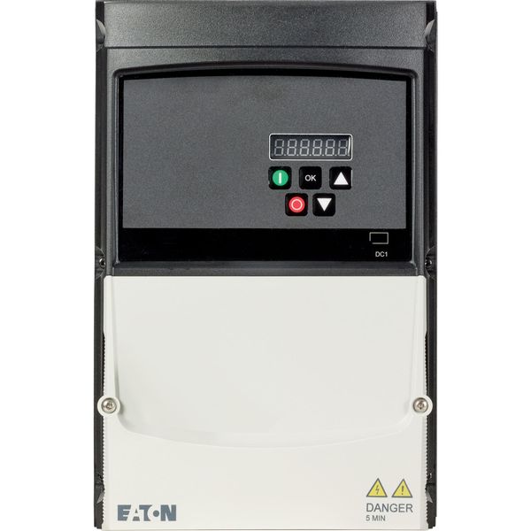 Variable frequency drive, 400 V AC, 3-phase, 14 A, 5.5 kW, IP66/NEMA 4X, Radio interference suppression filter, Brake chopper, 7-digital display assem image 20