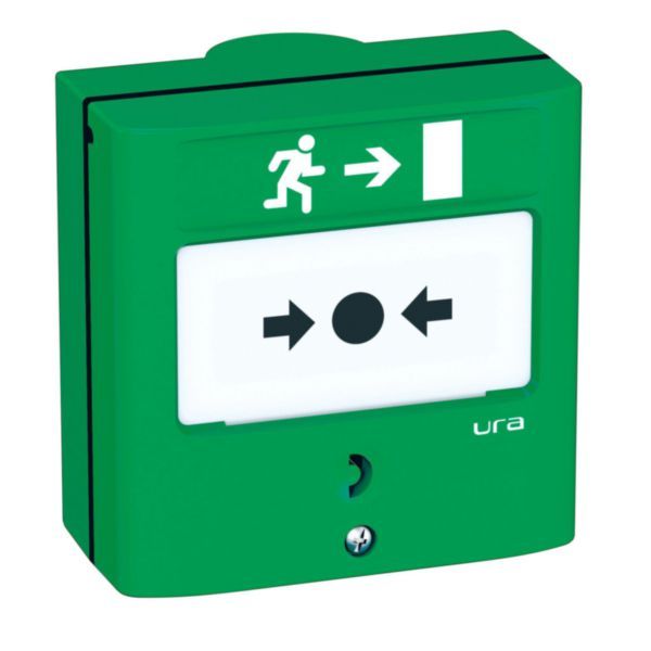 Manual control device for Emergency Exits DCMIS 2 contacts - green image 1